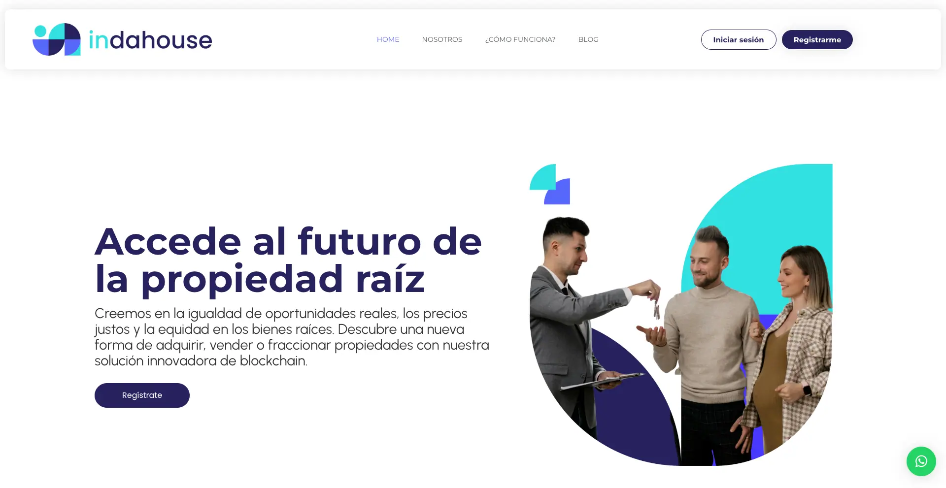 Indahouse project by Andrés Vélez - Revolutionary real estate tokenization platform in Colombia. Democratizing property investment through blockchain, enabling accessible fractional investments for everyone.